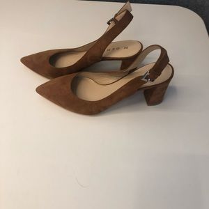 Never Worn Brown Suede Slingback From M. Gemi.
